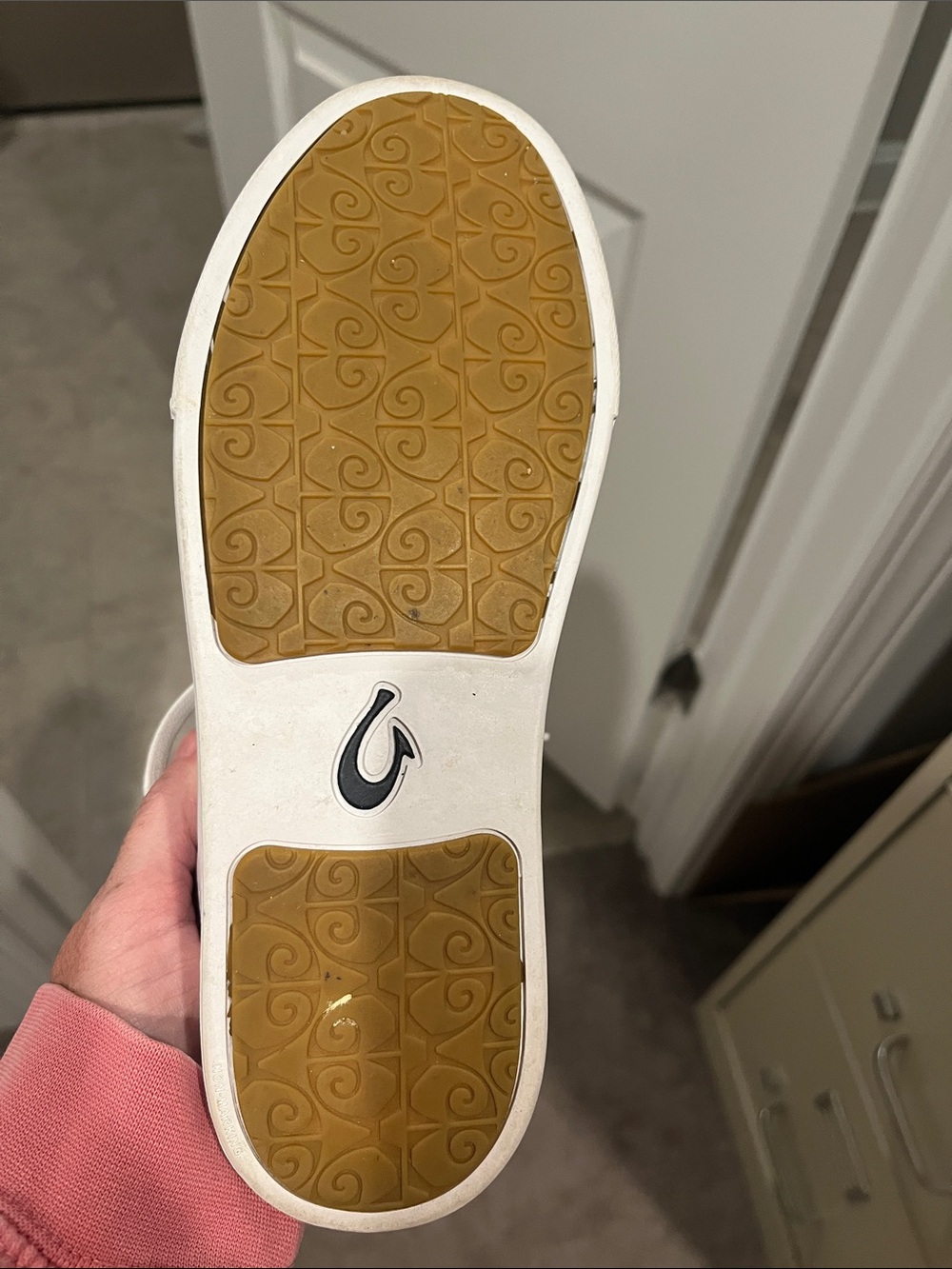 Olukai White Leather Woman’s Casual Sneakers - Picture 8 of 9